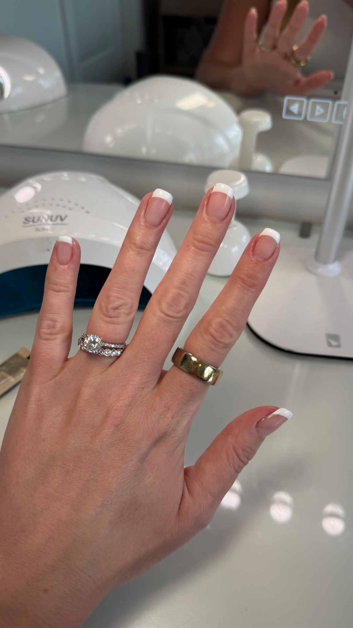 At home gel mani! 

French manicure, at home gel nails, gel nails, French mani

#LTKStyleTip #LTKSaleAlert #LTKBeauty