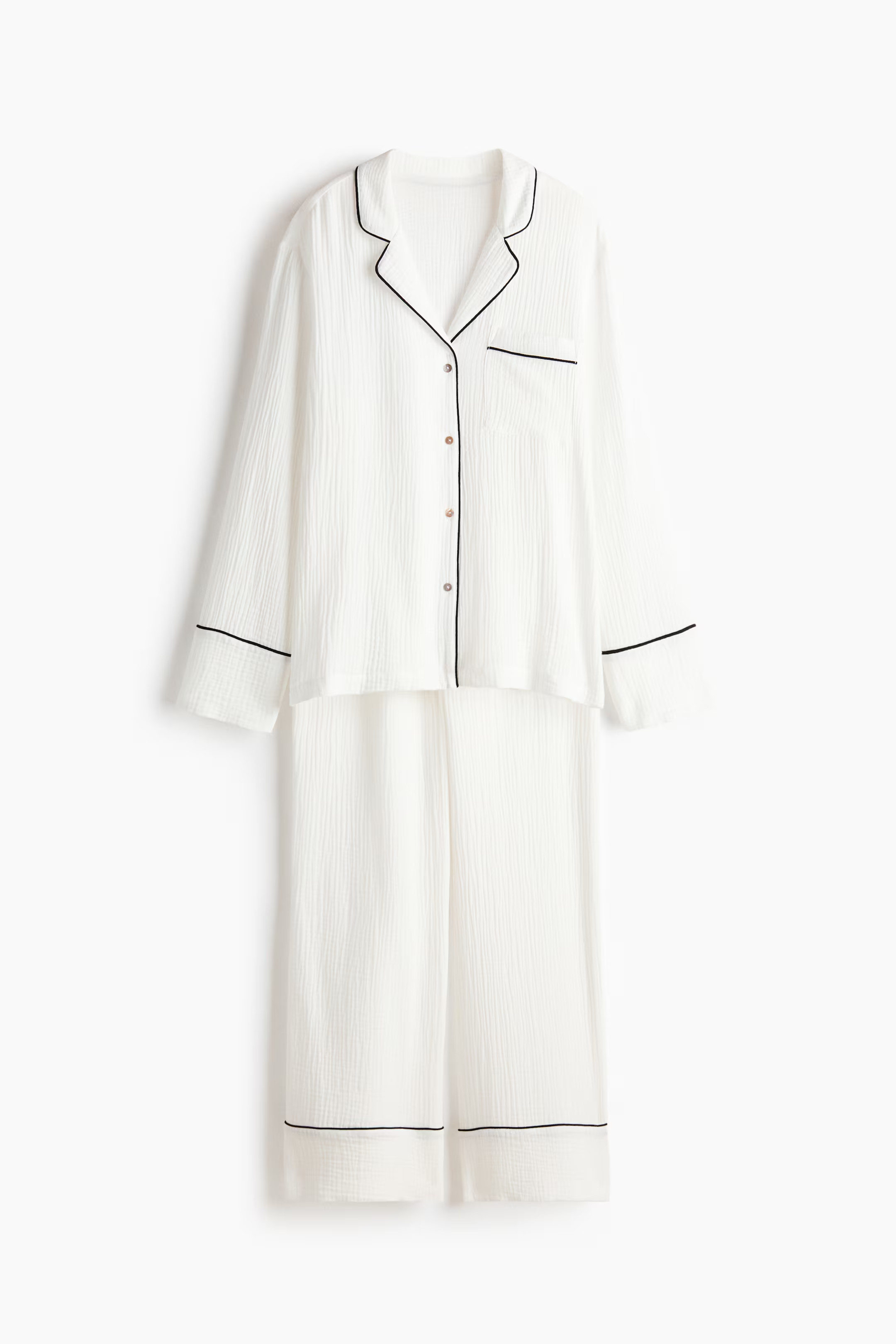 Pyjama aus Baumwollmusselin | H&M (DE, AT, CH, NL, FI)