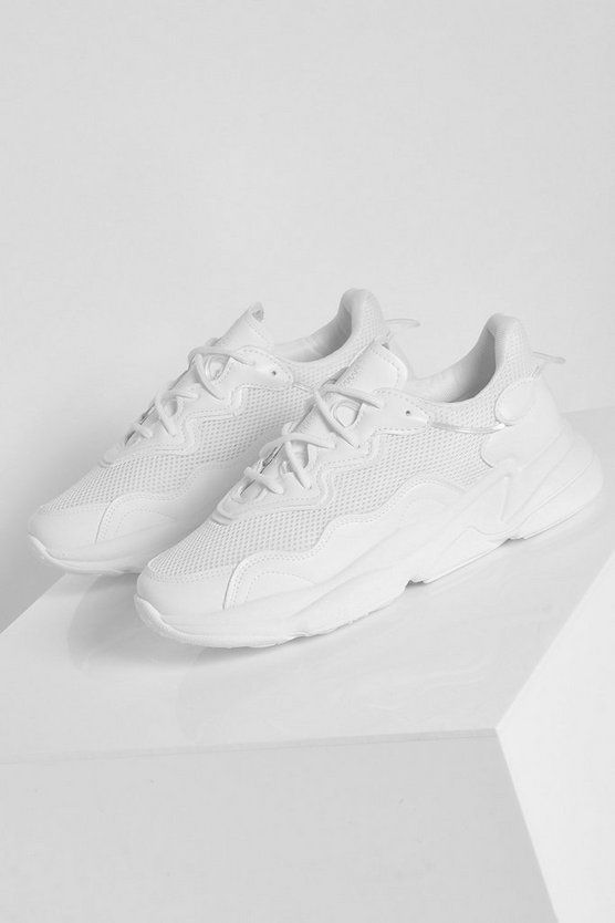 Mesh Panel Chunky Sole Sneakers | Boohoo.com (US & CA)