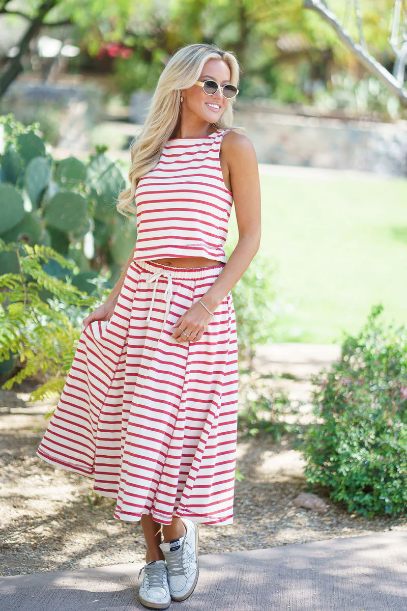 Ivy Stripe Skirt | Izzy and Ivy Boutique
