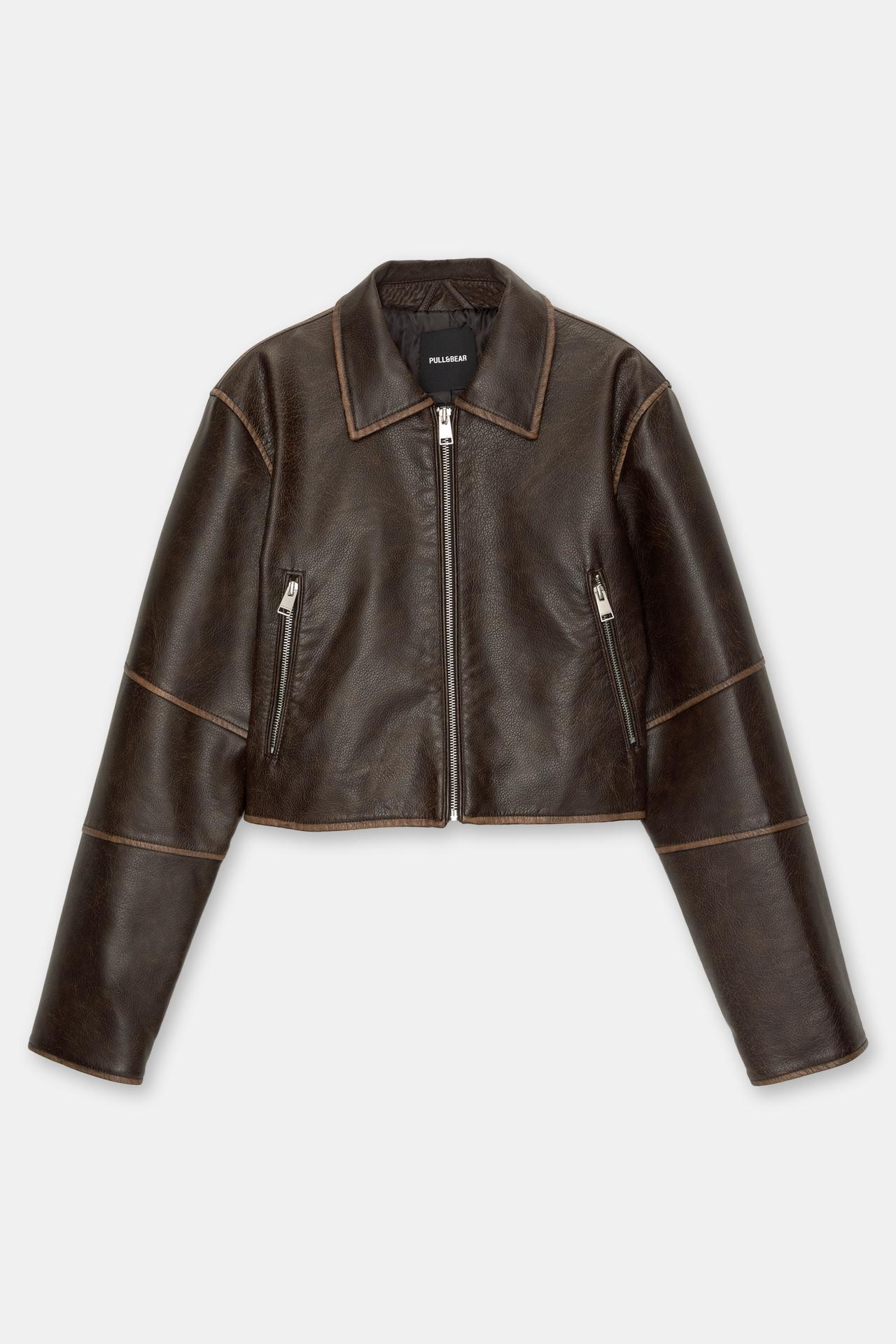 Veste effet cuir | PULL and BEAR FR