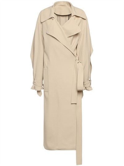 Del Core - Oversized trenchcoat aus cadykrepp - Beige | Luisaviaroma | Luisaviaroma