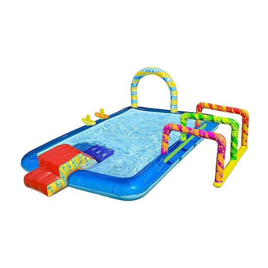 Banzai Obstacle Course Activity Pool W/ Sprinklers | JCPenney