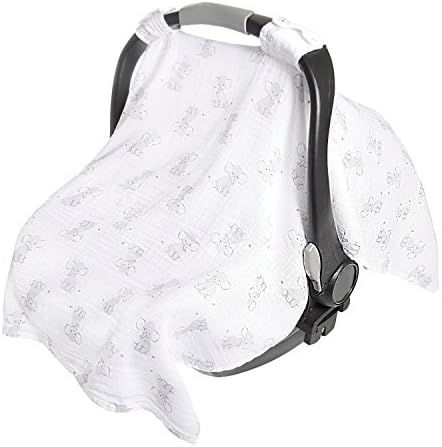 aden + anais Essentials Car Seat Canopy Cover, 100% Cotton Muslin, Lightweight and Breathable, Sa... | Amazon (US)