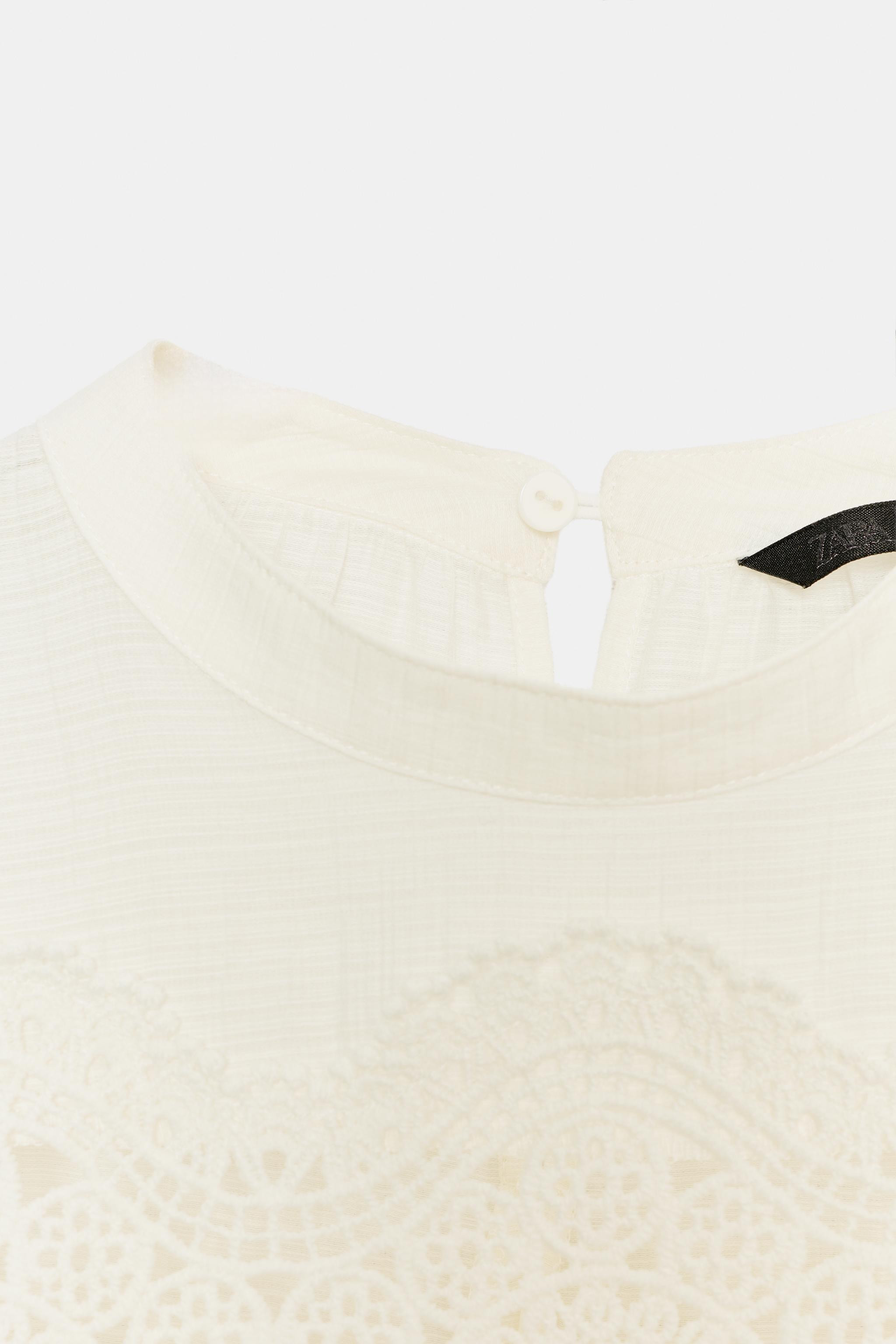 ROMANTIC LACE BLOUSE | Zara US