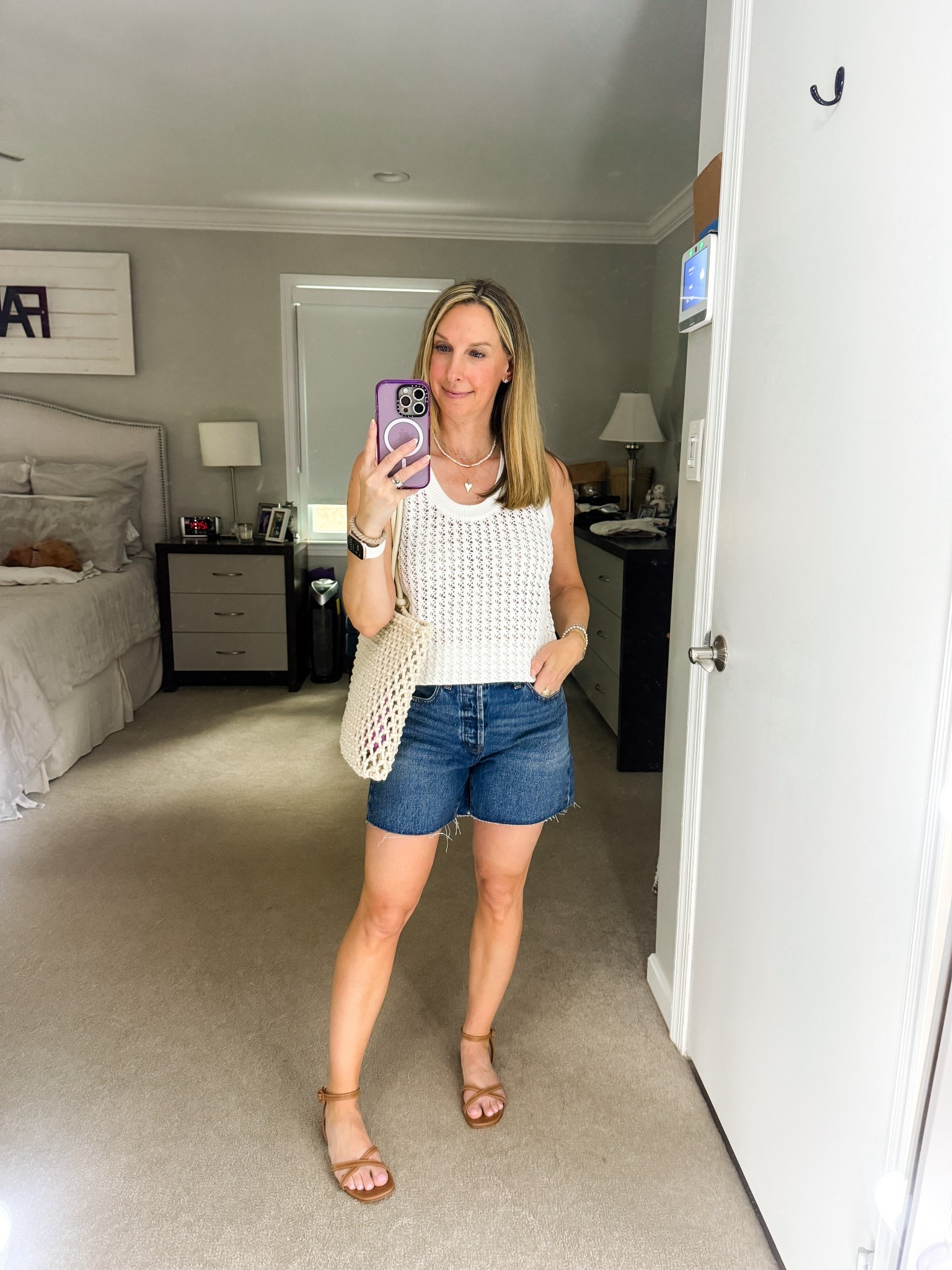 Varley tank
Madewell shorts
Clare V bag
Margaux sandall

#LTKSummerEdit #LTKPetite #LTKOver40