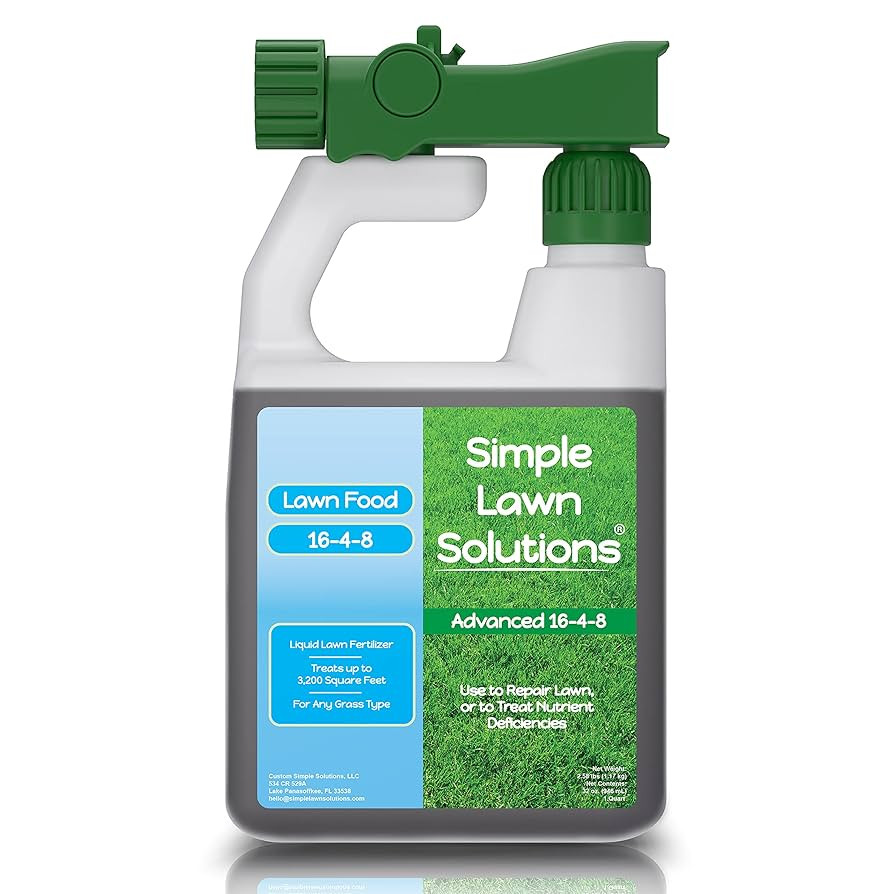 Advanced 16-4-8 Balanced NPK - Lawn Food Quality Liquid Fertilizer - Spring & Summer Concentrated... | Amazon (US)