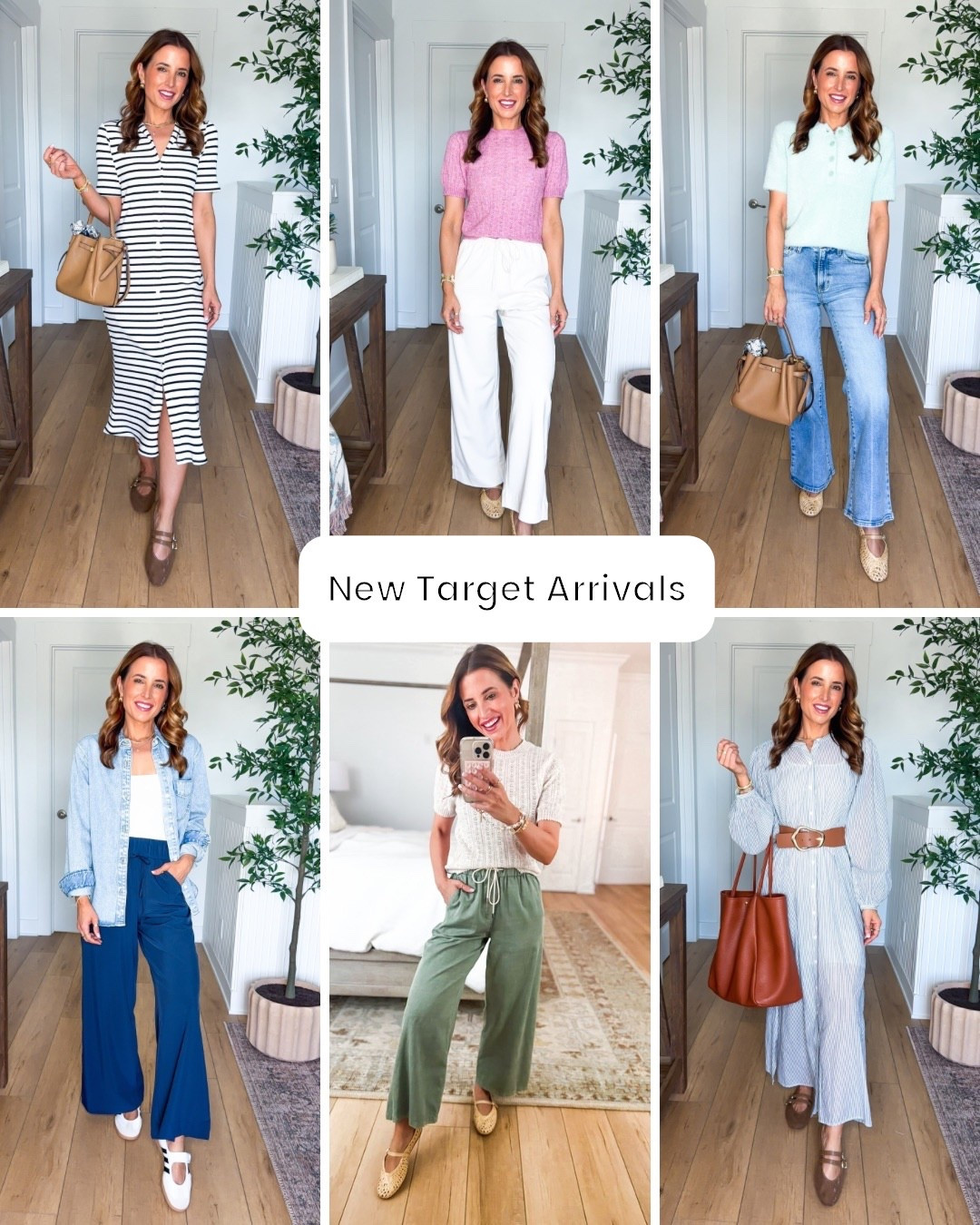 Target business casual outfit. New target spring arrivals. Target everyday outfits. Target elevated casual outfits. Teacher outfits. Striped dresses. Vacation outfits. 24 short in flare jeans - size up if in-between sizes. Cream wide leg pants + length options ( wearing XS short, runs big so consider sizing down). XS in green pants (size down) and XS short in athletic pants. XS in tops and dresses. Shoes are TTS.

#LTKWorkwear #LTKTravel #LTKootd