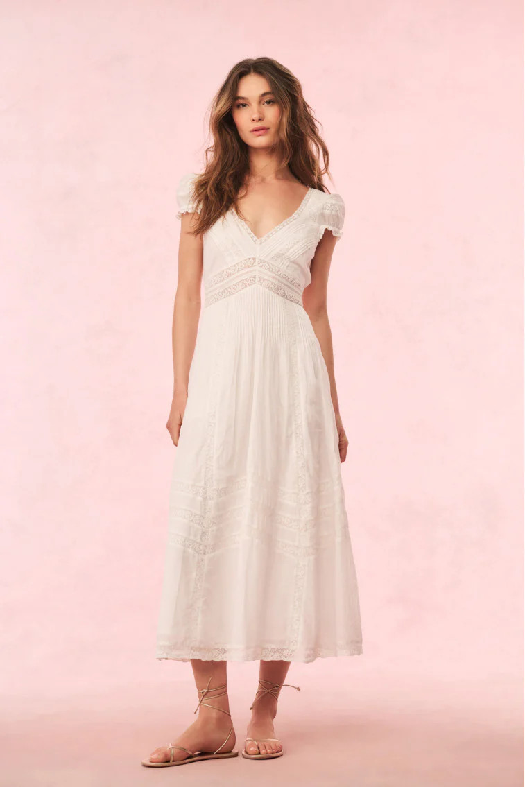 Suvi Heritage Midi Dress | LoveShackFancy