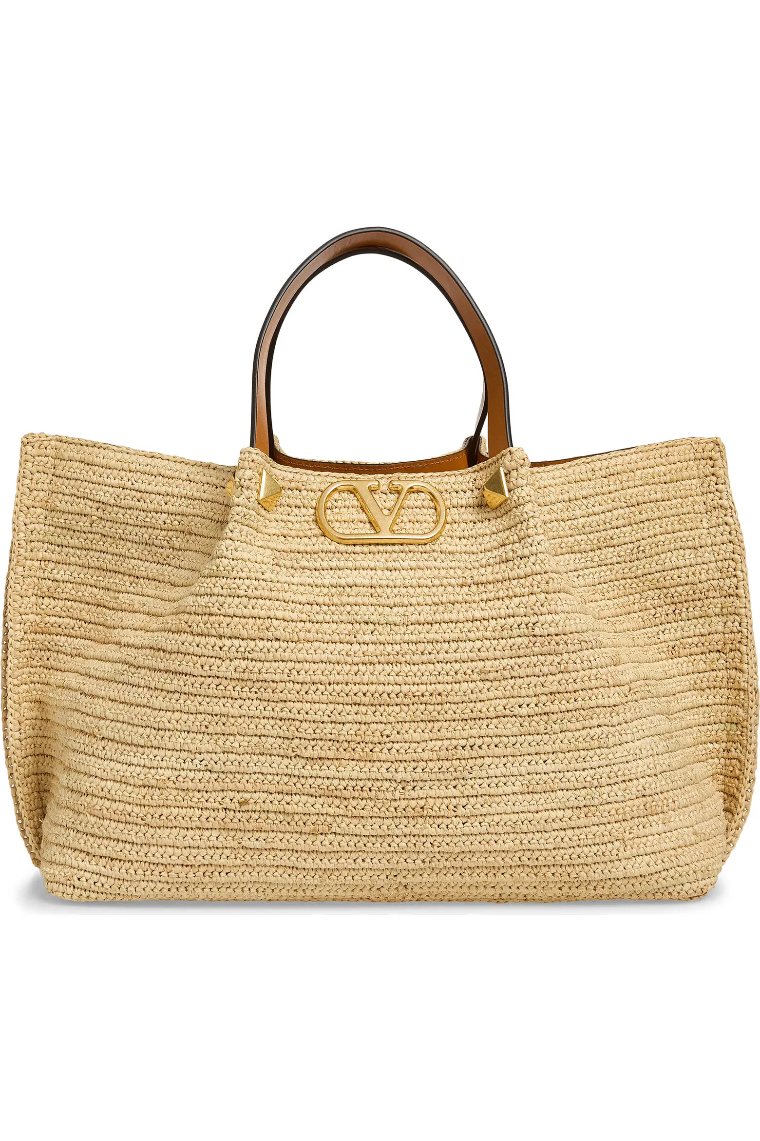 Medium VLOGO Signature Raffia Crochet Tote (Women) | Nordstrom | Nordstrom