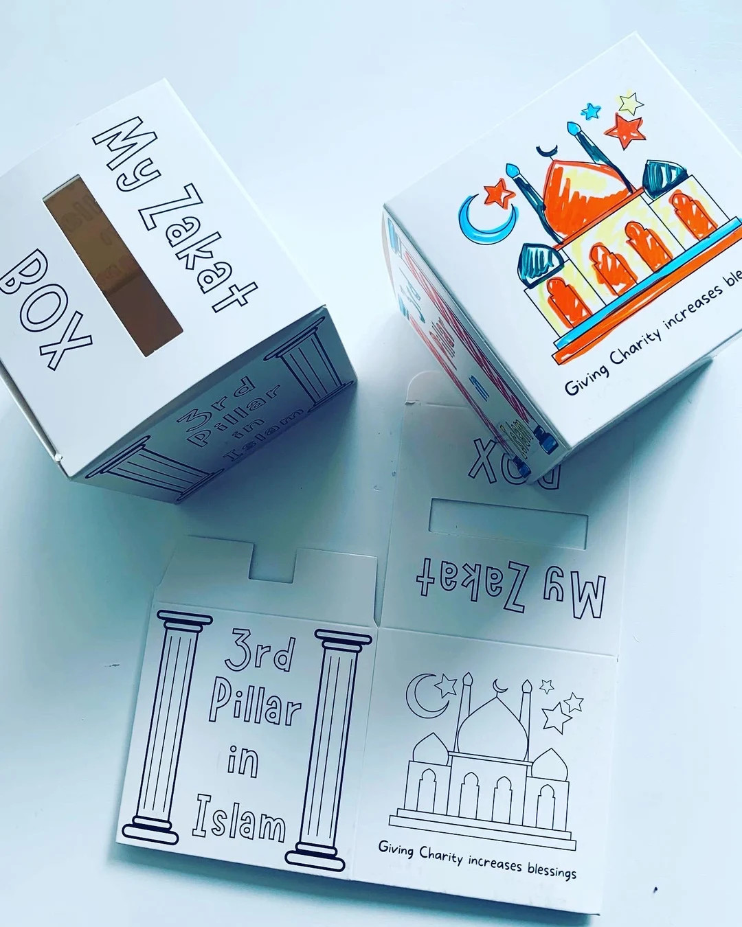Color Your Own Zakat Box 5pcs - Etsy | Etsy (US)