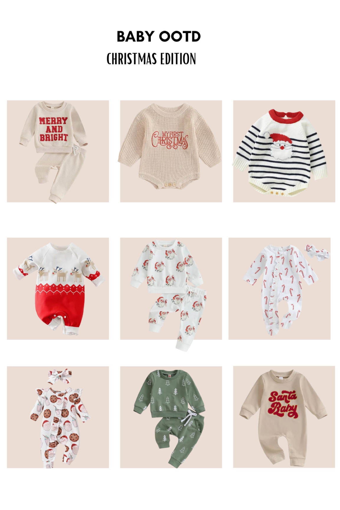 Can’t not wait for Christmas time!!! Such cute finds from Amazon ! Going to match Carlisle with her new baby cousin 

#LTKBaby #LTKSeasonal #LTKGiftGuide
