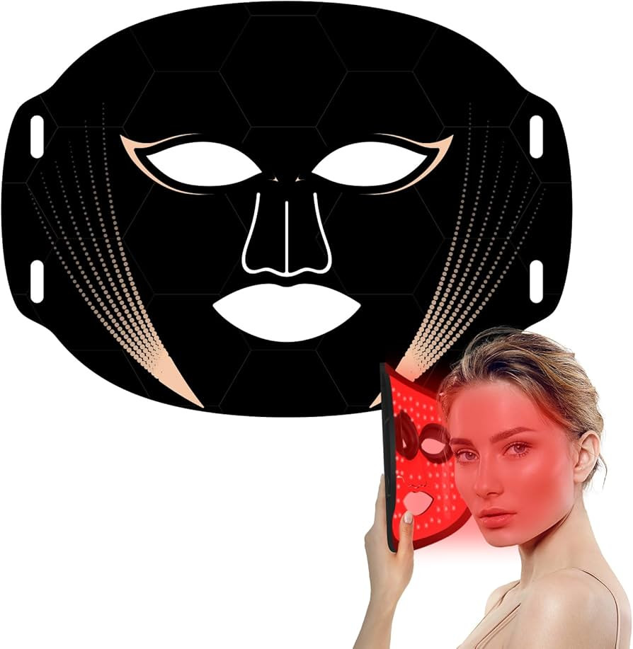 Red Light Therapy Mask for Face, Blue Red Infrared Photon Light Therapy Facial Skin Treatment Mas... | Amazon (US)