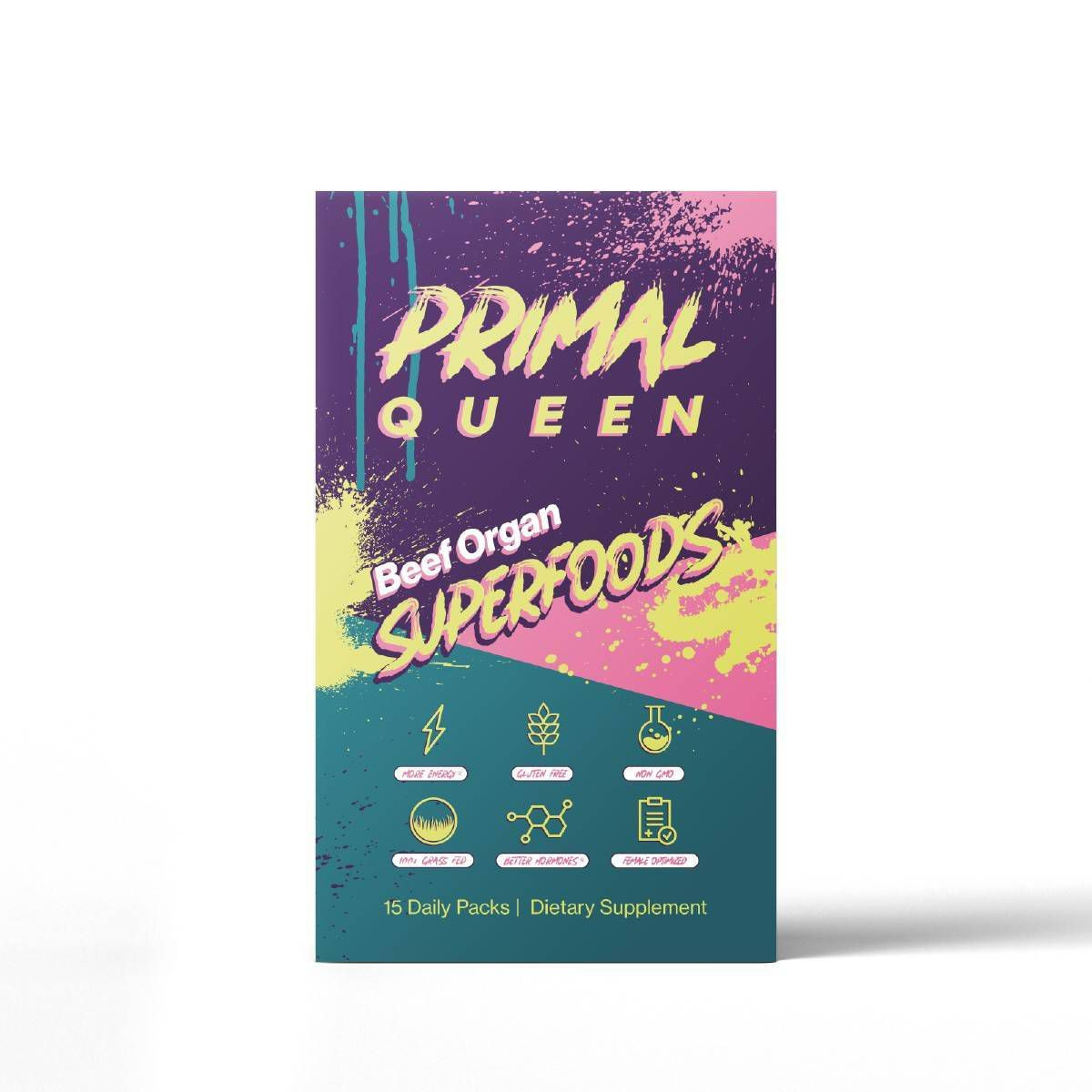 Primal Queen Grass Fed & Pasture Raised Beef Organ Capsules - 15 Servings | Target