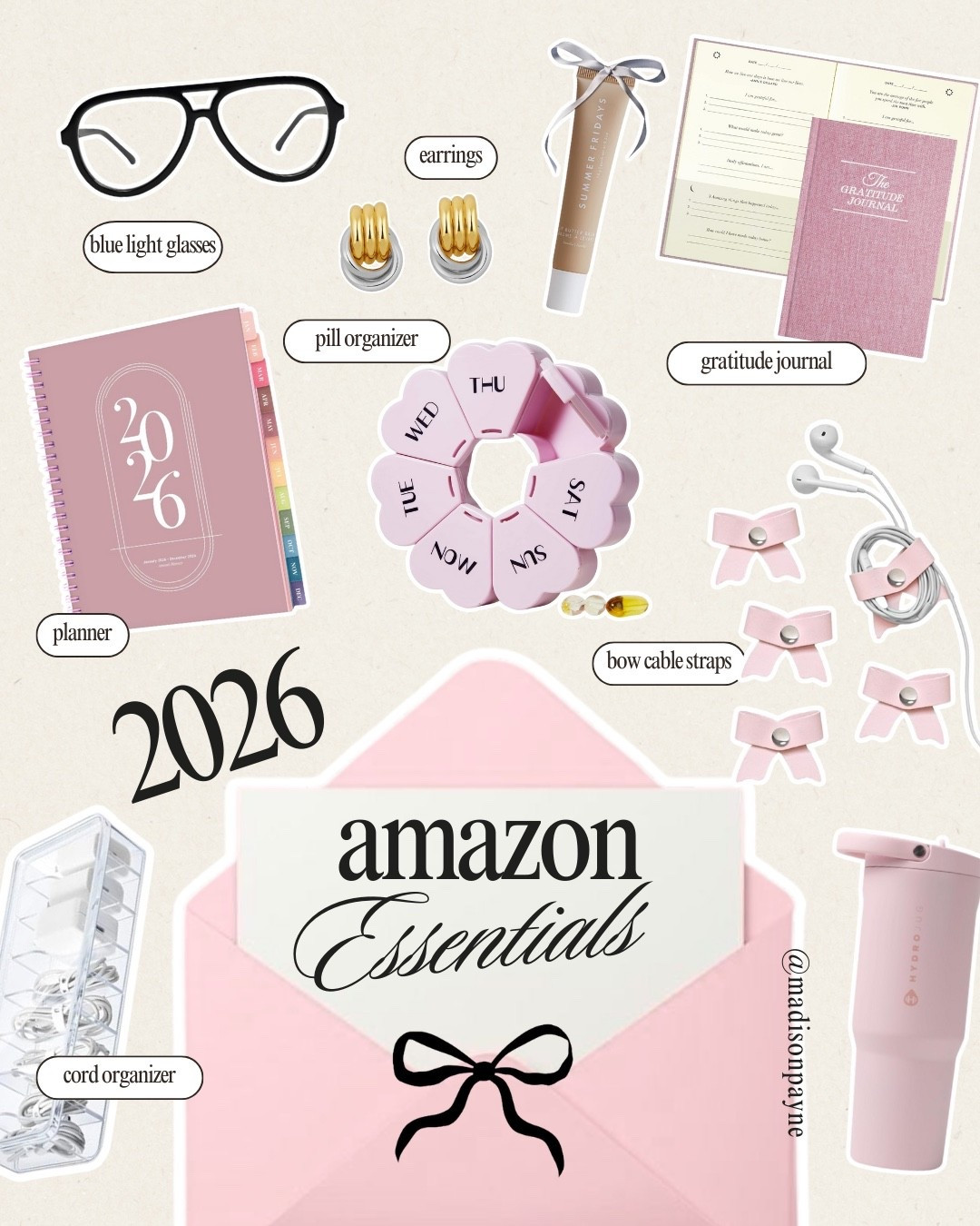 Amazon New Year Essentials for 2026 ✨ from planners to organization essentials, these are my go-tos ⭐️

New year, new year new you, organization, Amazon organization, Amazon planner, new year finds, Amazon finds, Amazon must haves, Amazon fashion, Amazon home, office, Madison Payne 

#LTKSeasonal #LTKFindsUnder50 #LTKHome
