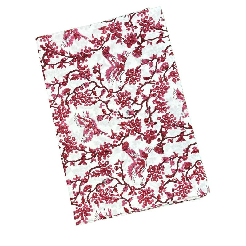 Toile De Jouy Birds Runner in Wine | Over The Moon