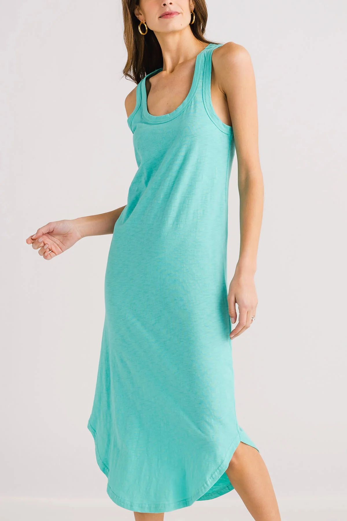 Z Supply Easy Going Cotton Slub Midi Dress | Social Threads