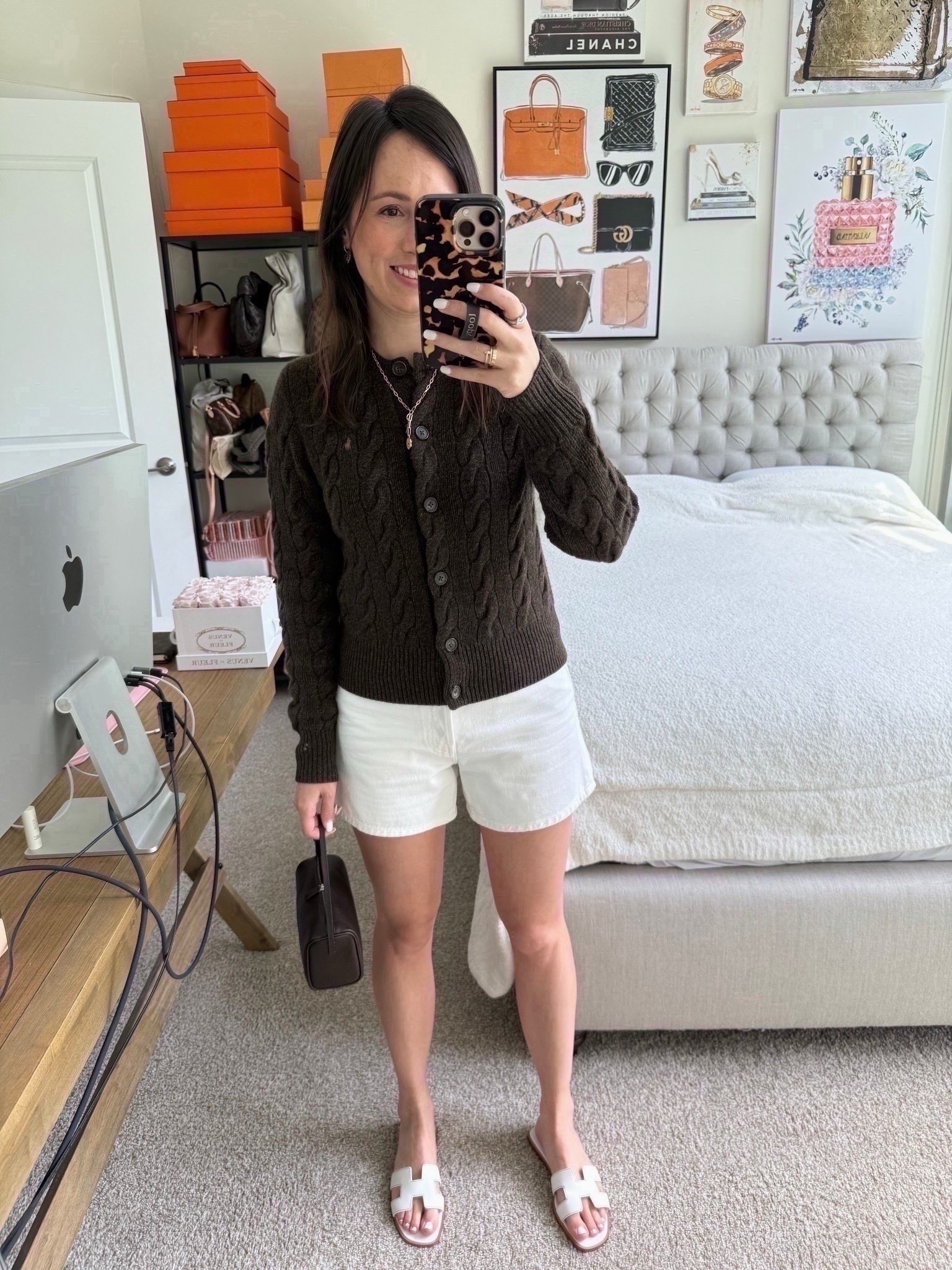 Ralph Lauren cardigan (small), agolde white denim shorts (25)



#LTKootd #LTKFindsUnder100 #LTKSeasonal