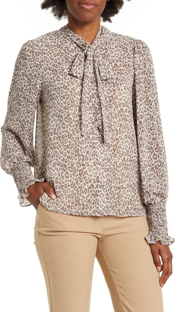 Pleione Printed Neck-Tie Blouse | Nordstromrack | Nordstrom Rack
