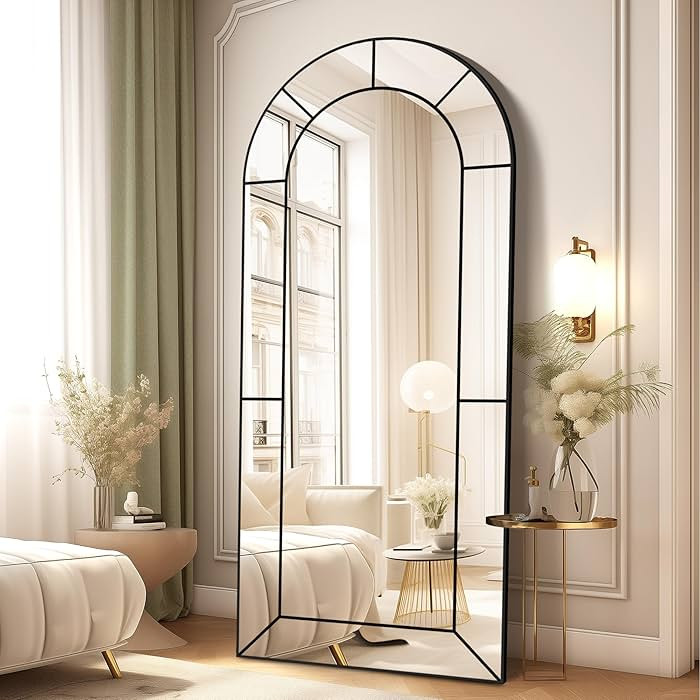 Wall Mirror,Full Length Floor, Window Pane for Living Room Decor, Decorative Wall Art, Large Wall... | Amazon (US)