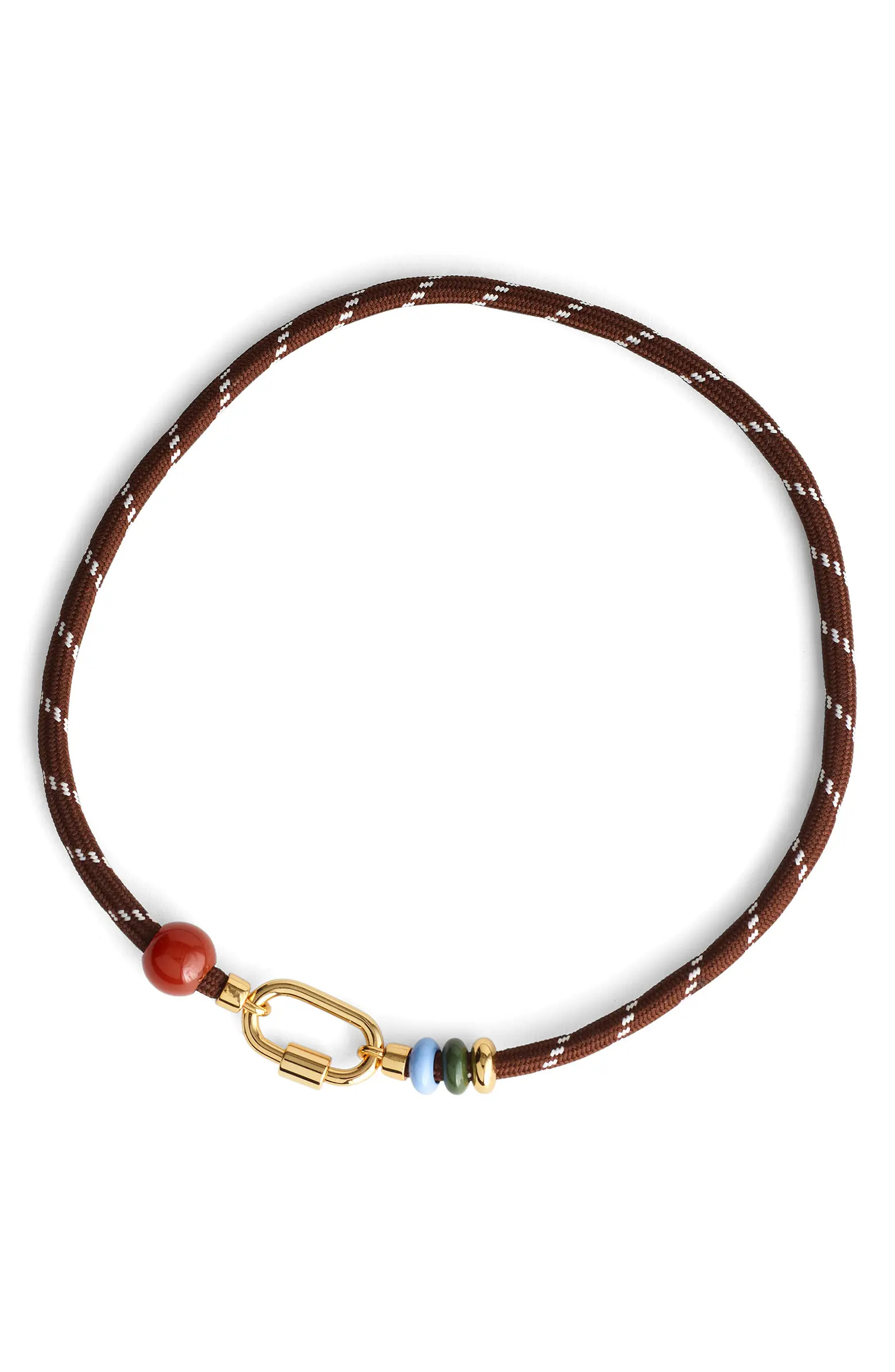 Madewell Semiprecious Carabiner Paracord Necklace | Nordstrom | Nordstrom