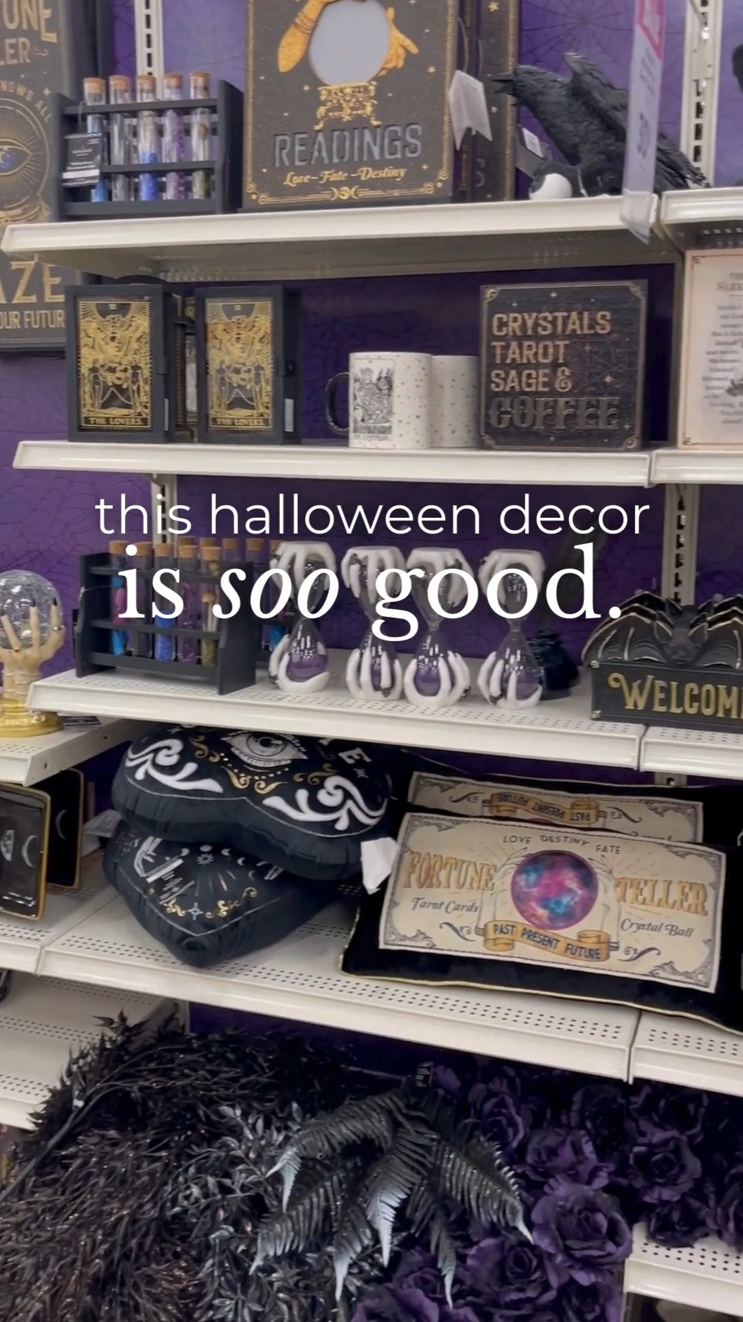 Rug, black and white, pillow, throws, throw pillow, pillow cover, ghost, ghost pillow, hand towels, towel, skeleton pillow, pumpkin pillow, spider pillow, classic, traditional, home decor, Halloween, spooky, haunted, fall, michaels, crystals, crystal ball, witchcraft, wizardry, wizard, Frankenstein, black and white, Michaels decor, Michael’s craft store, Michael’s fall decor, Michael’s Halloween, halloween, Halloween decor, Halloween decorations, Halloween classic, groovy halloween, hippie Halloween, hippy Halloween, white halloween, haunted forest, fortune teller, witch decor, Halloween finds, #ltkseasonal, pumpkins, Halloween pumpkins, Halloween garden, fall decor, fall decor ideas, fall style, ghost decor