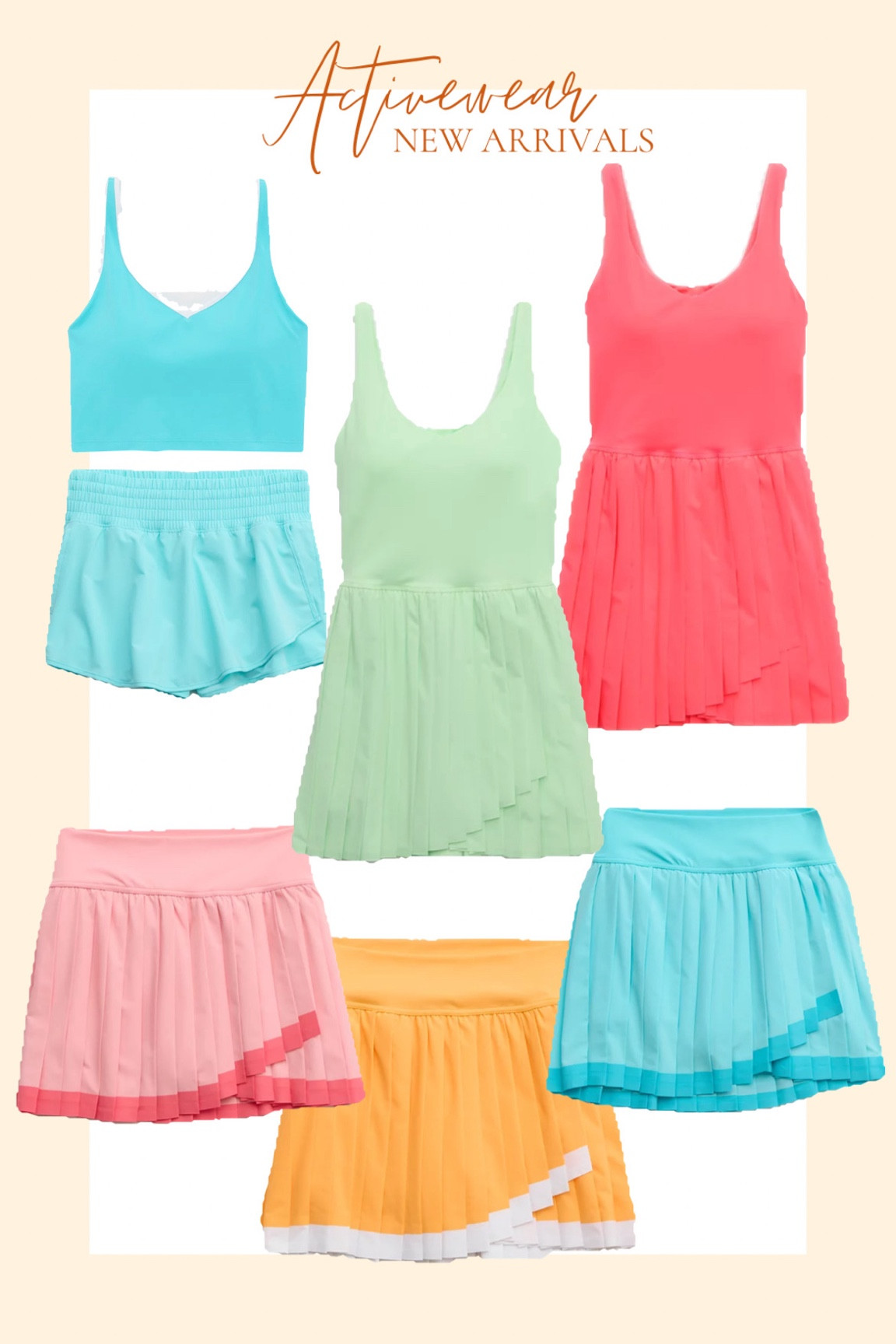 Activewear , fitness outfit , tennis outfit , pickleball outfit , tennis skirt , matching set , fitness attire , workout outfit , spring arrivals , spring outfit , aerie 

#LTKfitness #LTKActive #LTKfindsunder50