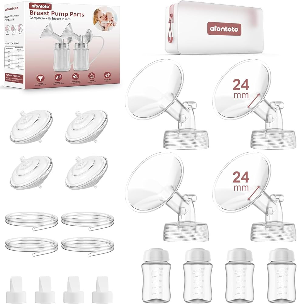 Pump Parts Compatible with Spectra S1/S2/9 Plus Breastpump, 4 Set Replacement Parts for Spectra I... | Amazon (US)