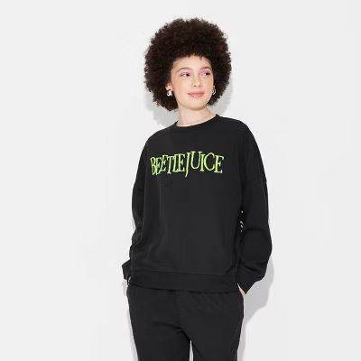 Women's Beetlejuice Graphic Sweatshirt - Black | Target