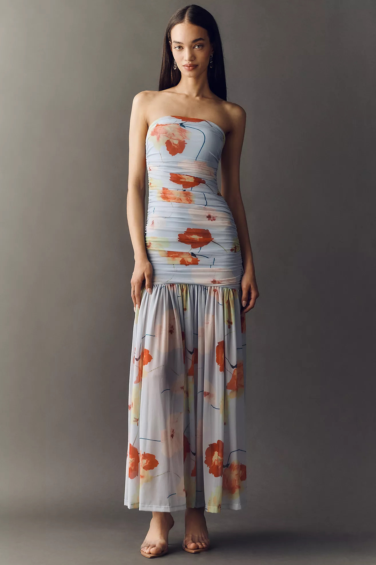 Bardot Solana Drop-Waist Strapless Maxi Dress | Anthropologie (US)