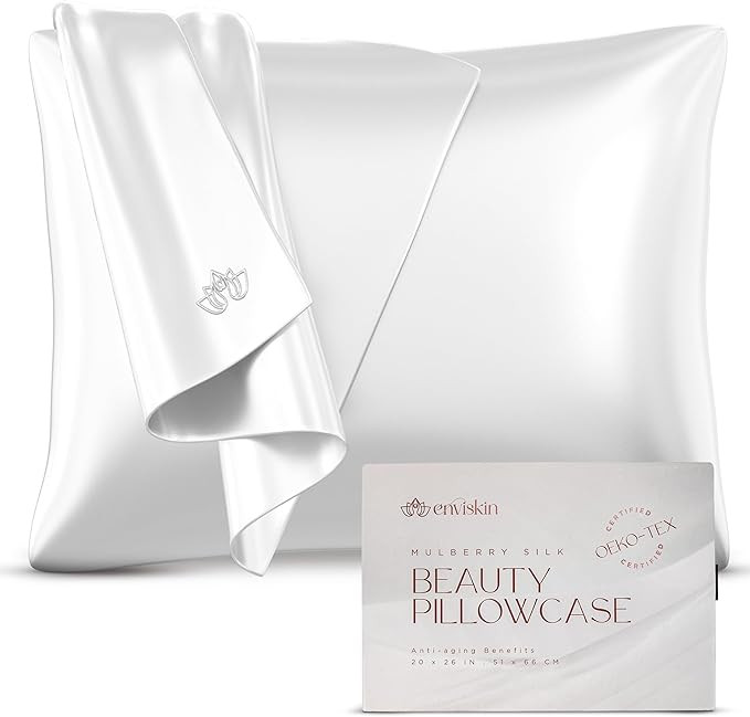 Mulberry Silk Pillowcase for Hair and Skin - Premium 22 Momme 6A Mulberry Silk Pillow Case with S... | Amazon (US)