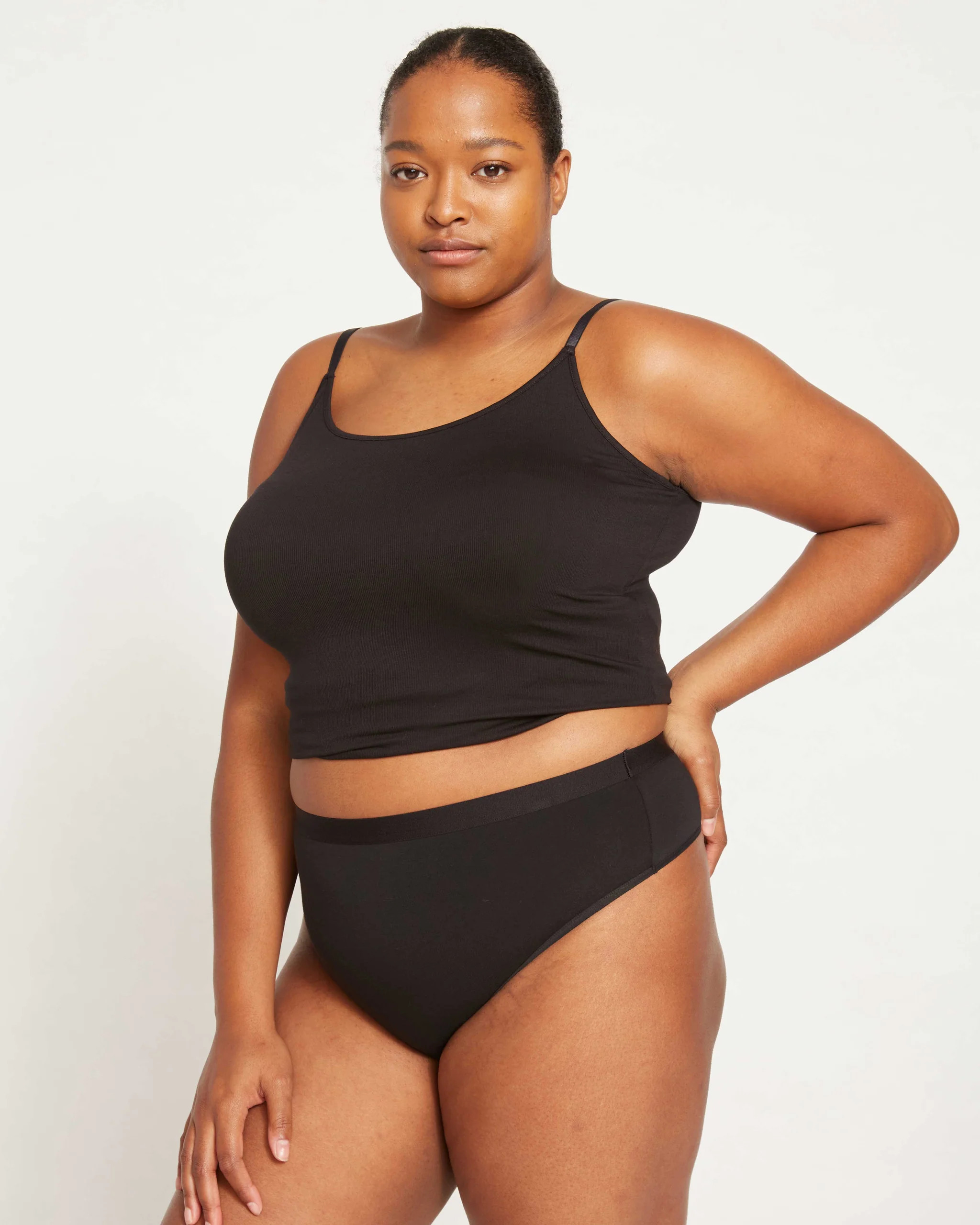 UltimateS High Rise Thong - Black | Universal Standard