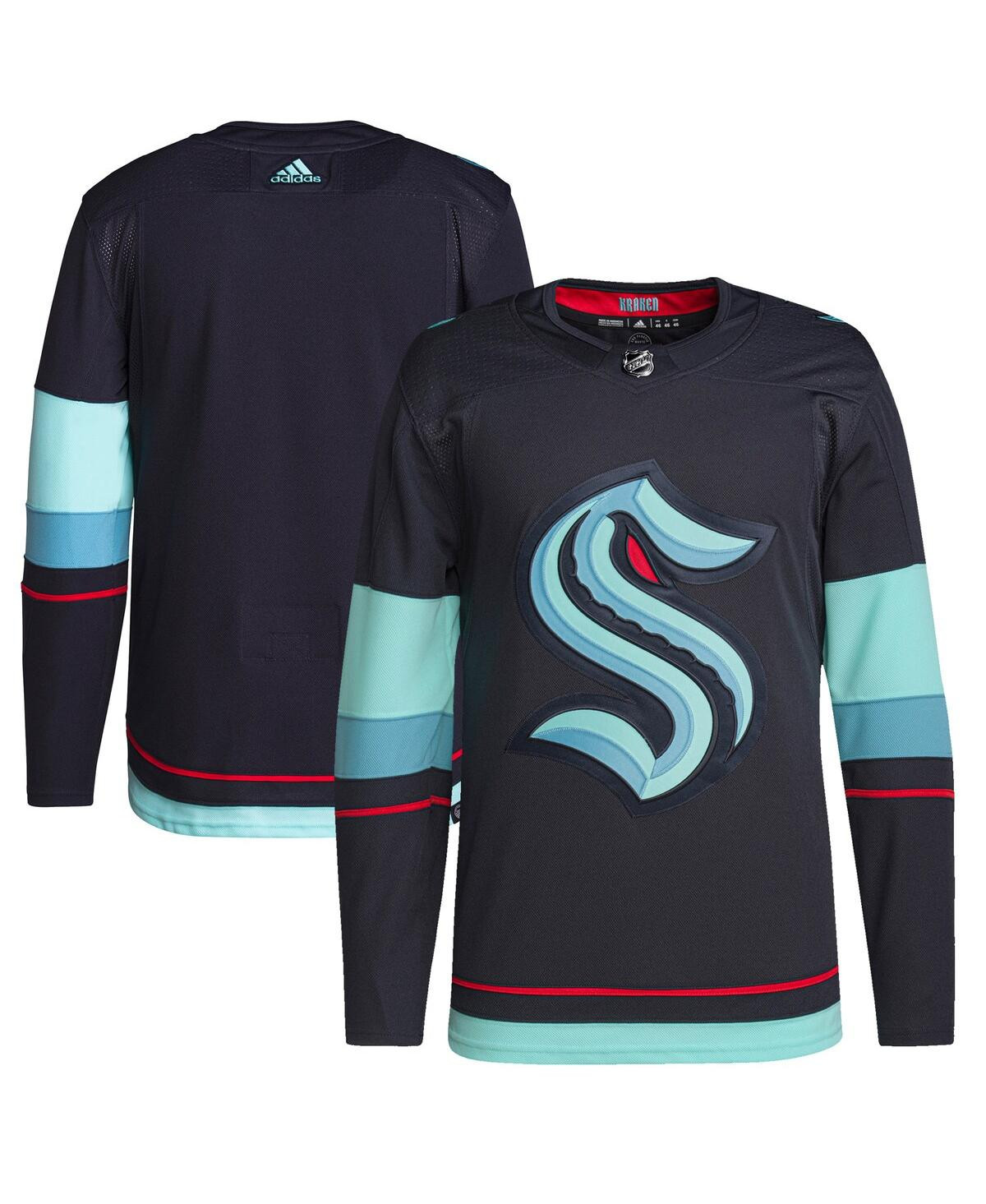 Adidas Men's Navy Seattle Kraken Home Authentic Primegreen Jersey - Navy | Macy's