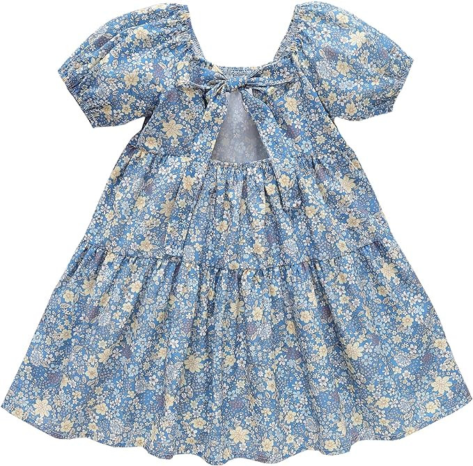 Zanie Kids Easter Dresses for Girls Baby Girl Summer Dress Playwear Family Photo Outfits | Amazon (US)