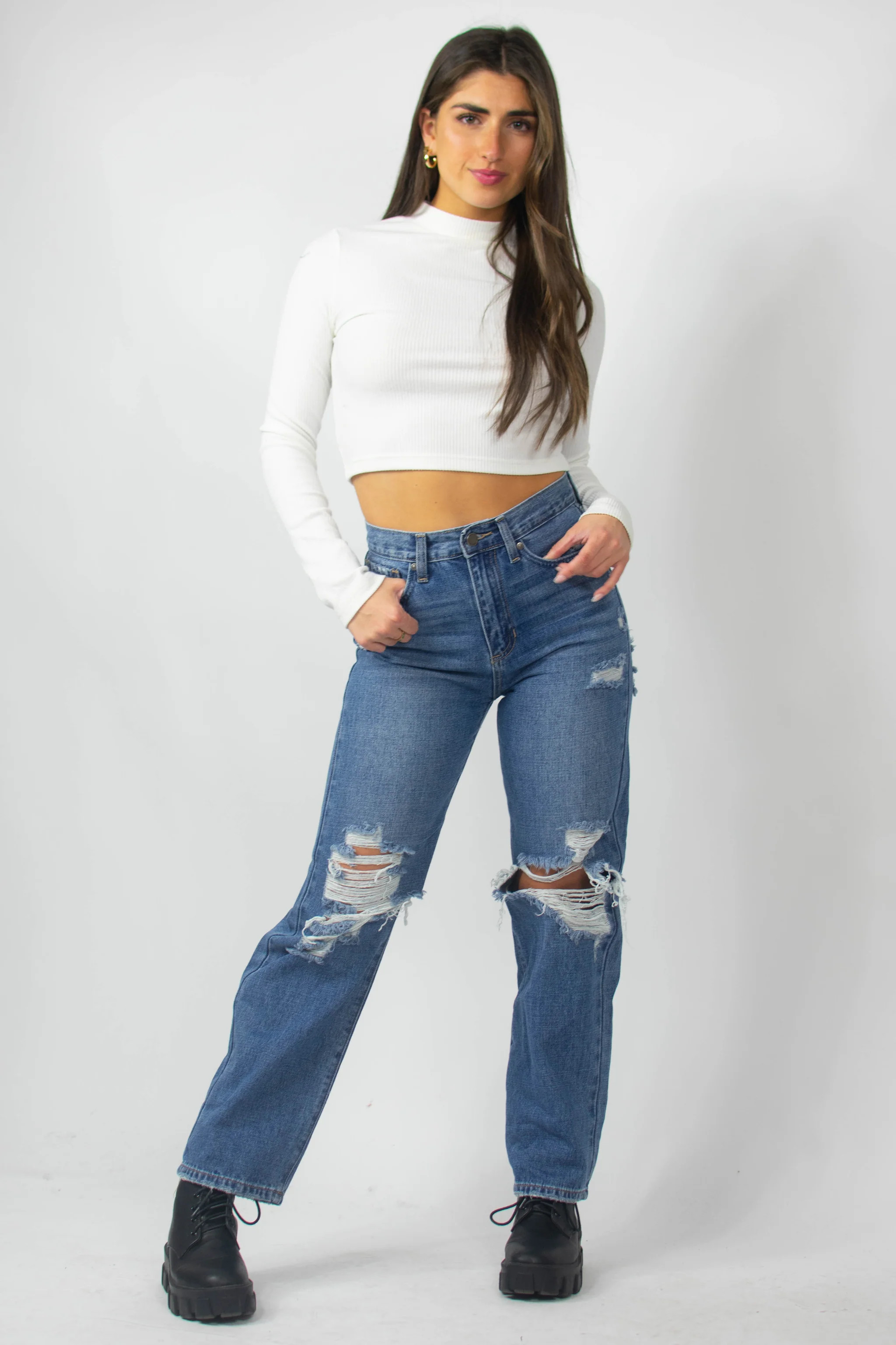 Highland Jeans in Dark Wash | Grey Bandit