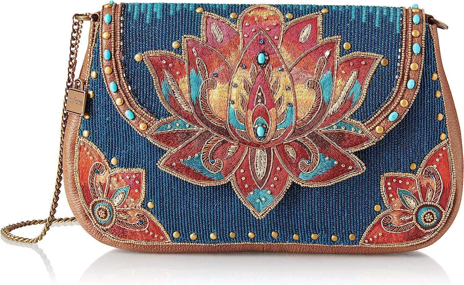 Mary Frances Lotus Crossbody Leather Handbag, Multi | Amazon (US)
