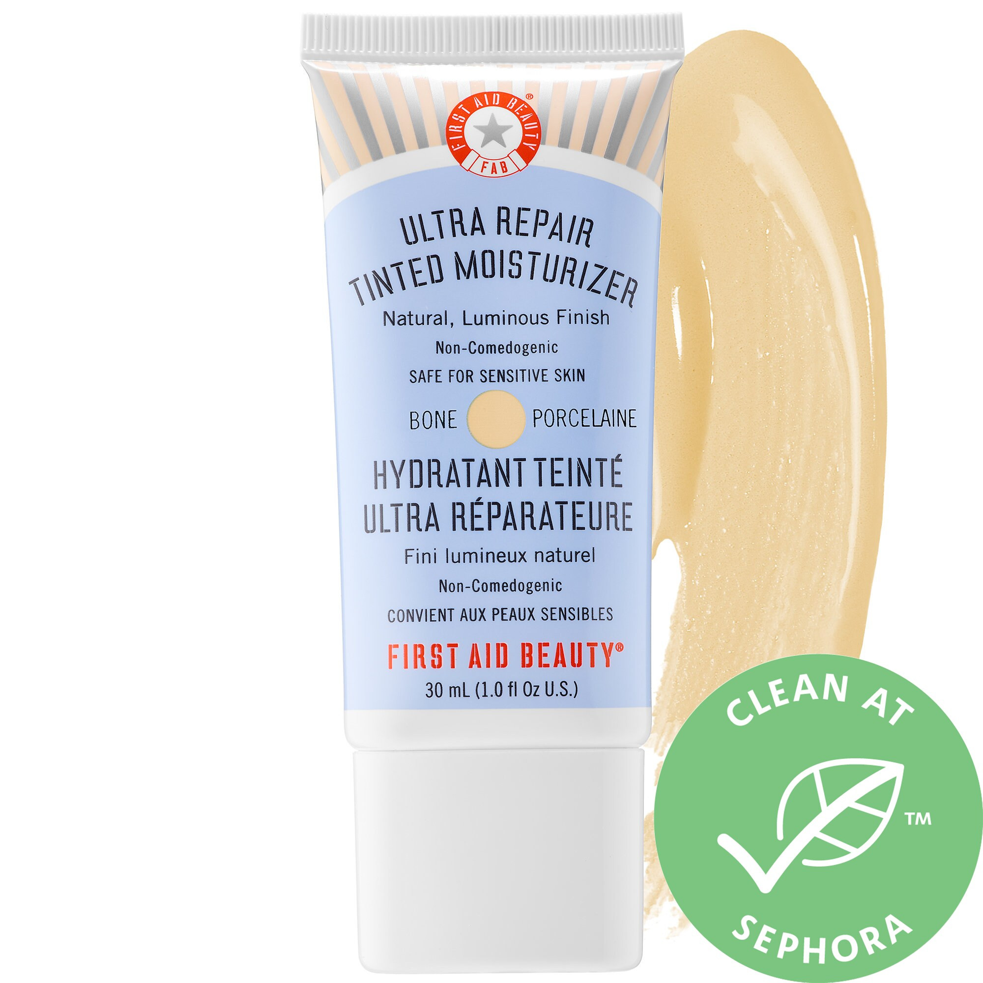 First Aid Beauty Ultra Repair Tinted Moisturizer Bone - For extra pale skin with warm neutral to pin | Sephora (CA)
