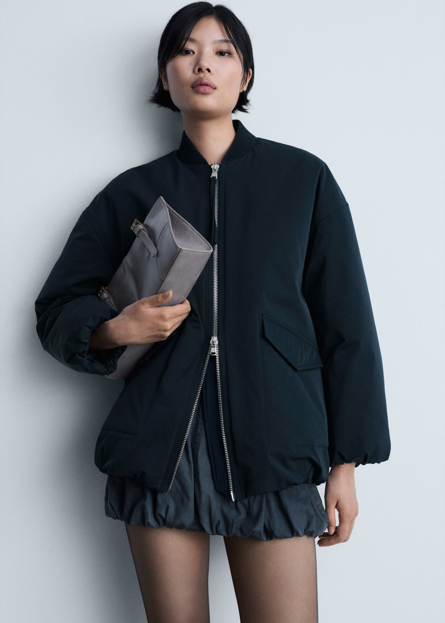 Bomber jacket with double zip | Mango (US/MX/AU)
