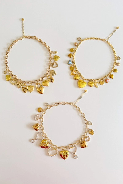 Shop Charming Tea Heart Charm Necklace | Urban Outfitters (US and RoW)