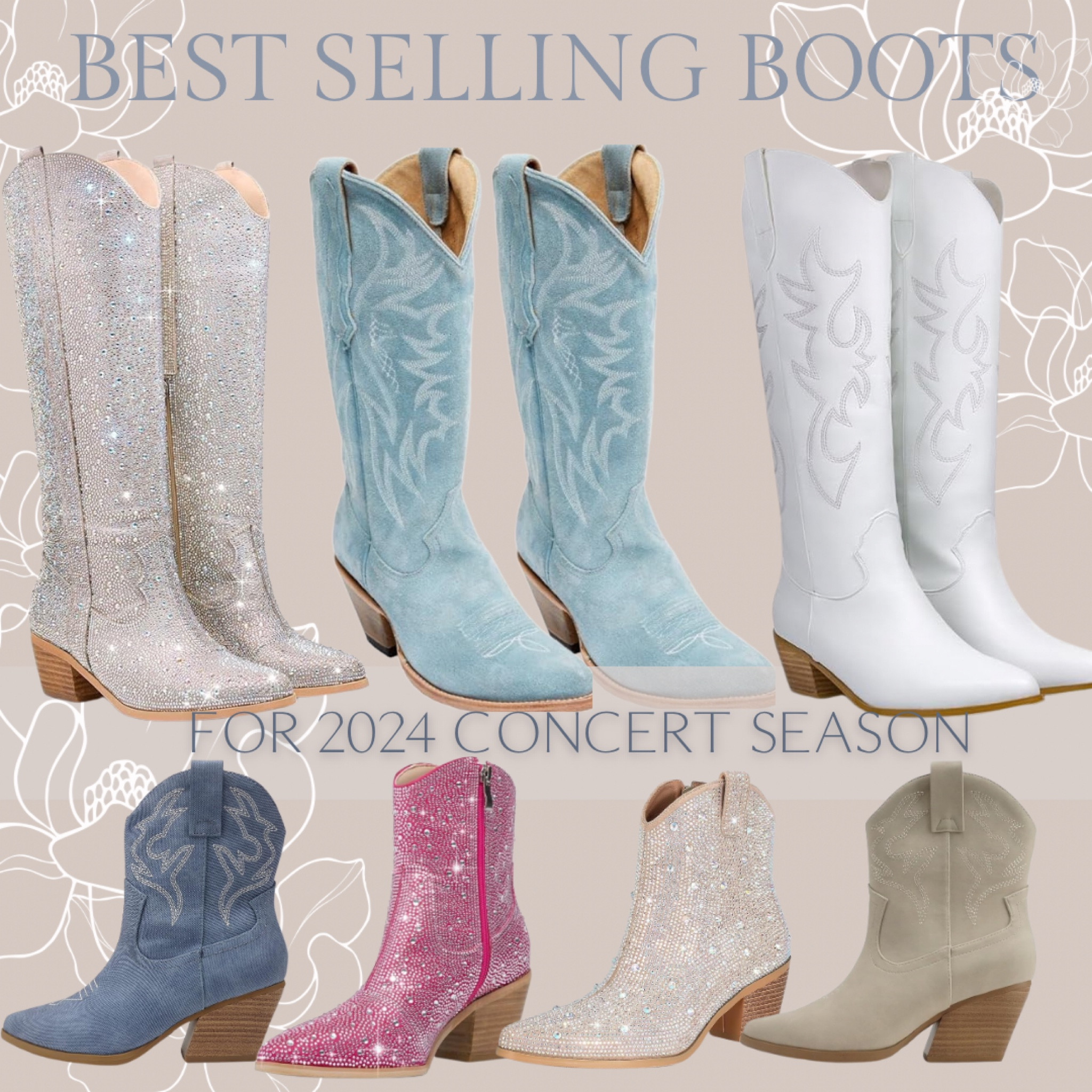 Cowgirl boots for 2024 concert and festival season 👢💕



Cowgirl boots | Rhinestone Boots | Amazon Finds | Concert Season | Festival Outfits | concert outfit inspo

#LTKfindsunder100 #LTKstyletip #LTKFestival