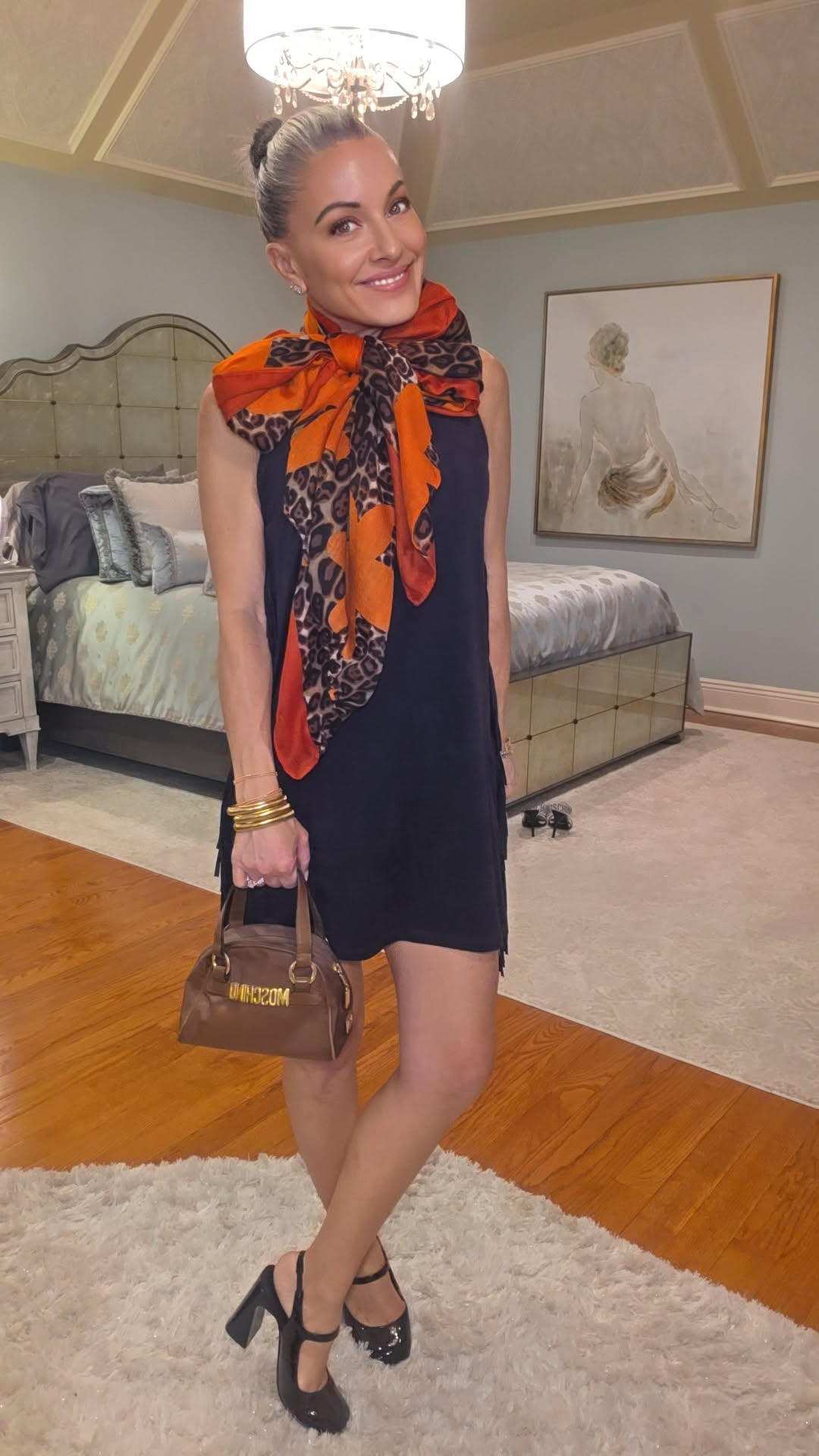 Absolutely love this look!This dress has a side fringe.The bag is 90s Moschino.Shop the look👠

#LTKgrwm #LTKPetite #LTKOver40