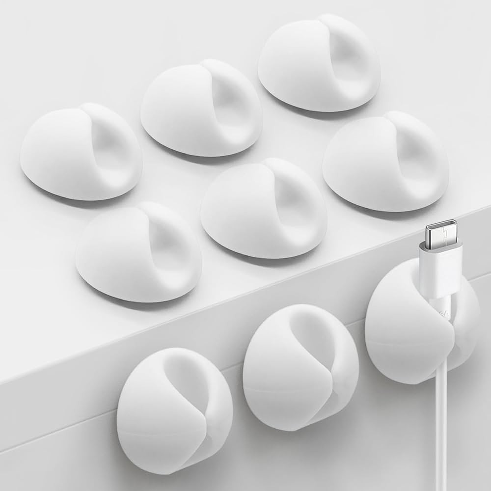 Cable Clips, Cord Holder, Adhesive Cord Clips, Wire Holder for Cable Management, Phone Charger, D... | Amazon (US)