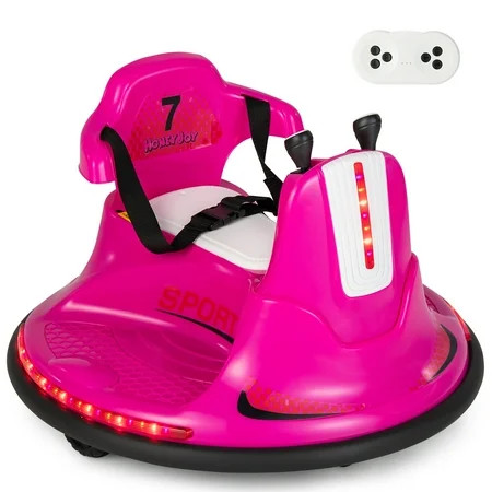 Costway 6V Bumper Car for Kids Toddlers Electric Ride On Car Vehicle w/ 360° Spin Pink | Walmart (US)