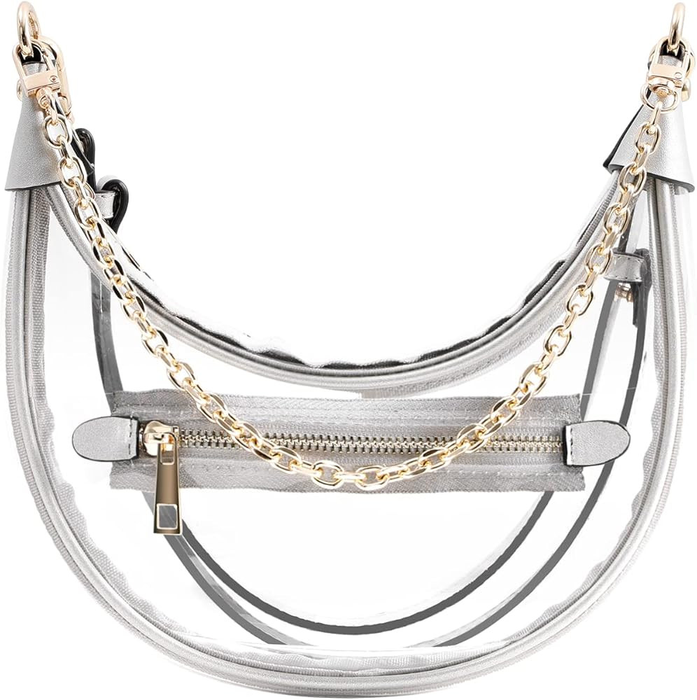 MAMONA Clear Purses Stadium Approved - Clear Shoulder Bags for Women Clear Handbag for Sports Eve... | Amazon (US)