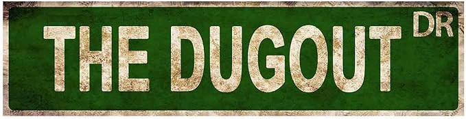 Baseball Signs for Boys Room 16x4 Inch Metal-Vintage Signs Metal Baseball Style; Cool Baseball St... | Amazon (US)