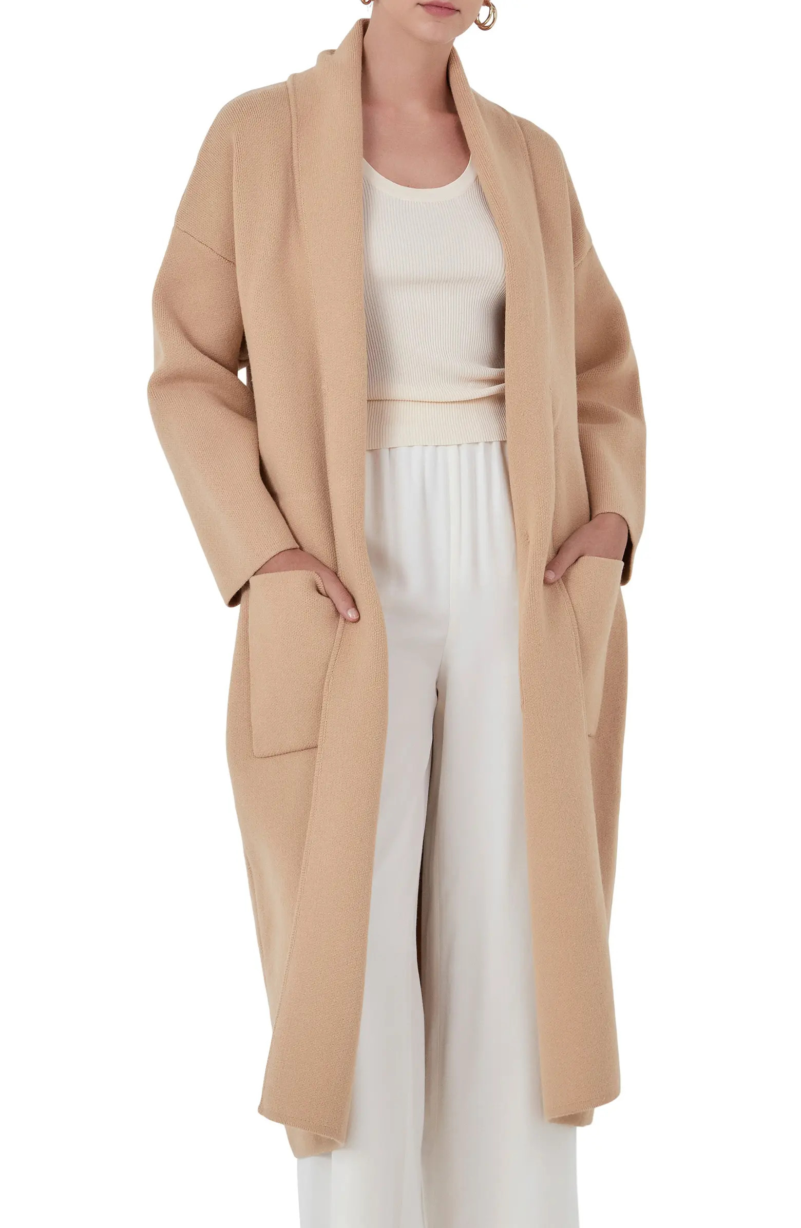 Longline Tie Belt Cardigan | Nordstrom