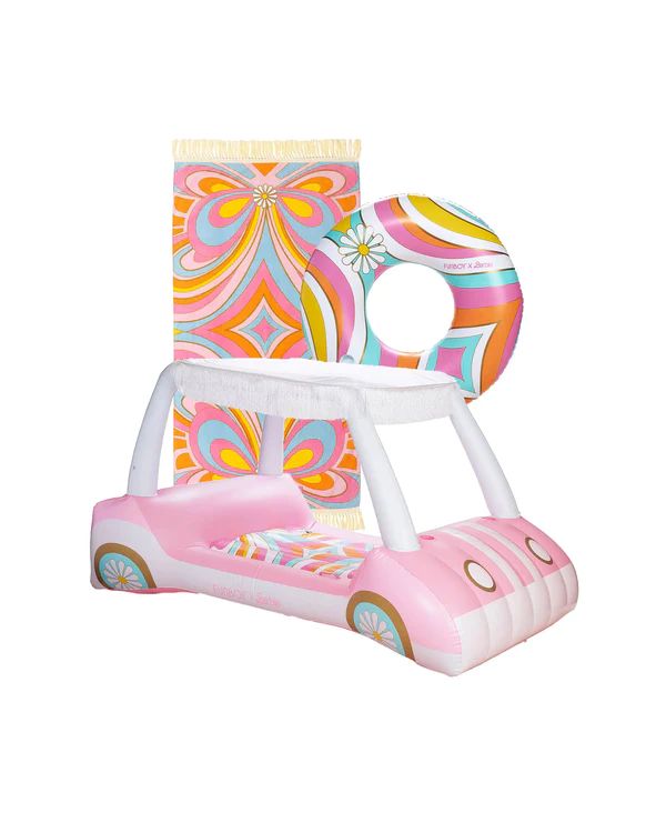 FUNBOY x Malibu Barbie™ Golf Cart, Tube & Towel Bundle | FUNBOY