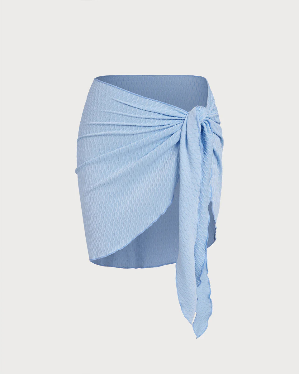 Blue Drawstring Cover-Up | rihoas.com