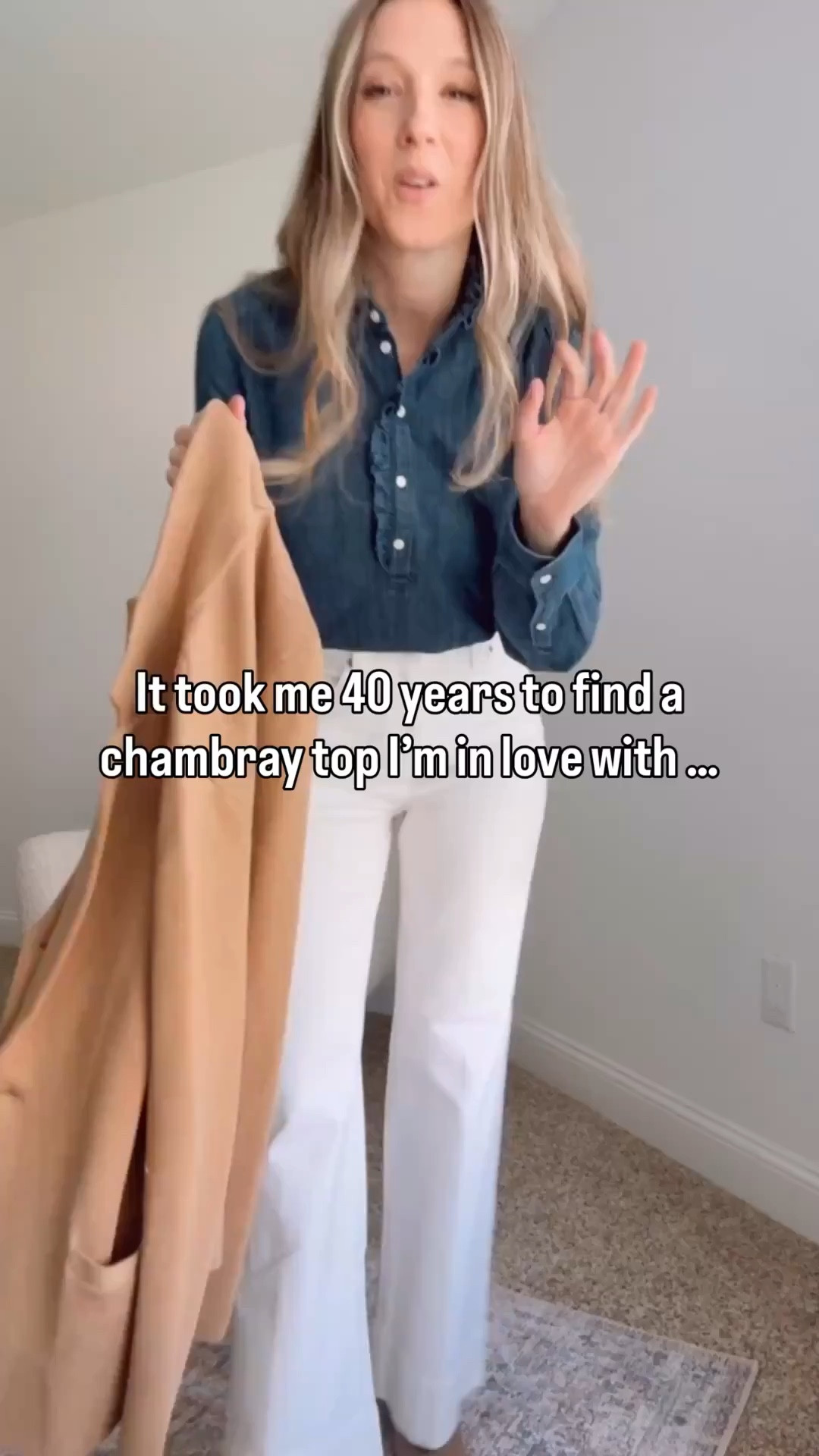 It took me 40 years to find a chambray shirt I actually love. This one nailed the shade the structure and the fit and it layers beautifully.

Sunsets and Stilettos chambray shirt chambray button down fall layers classic basics fall outfit capsule wardrobe closet staples

#LTKWorkwear #LTKOver40 #LTKSeasonal