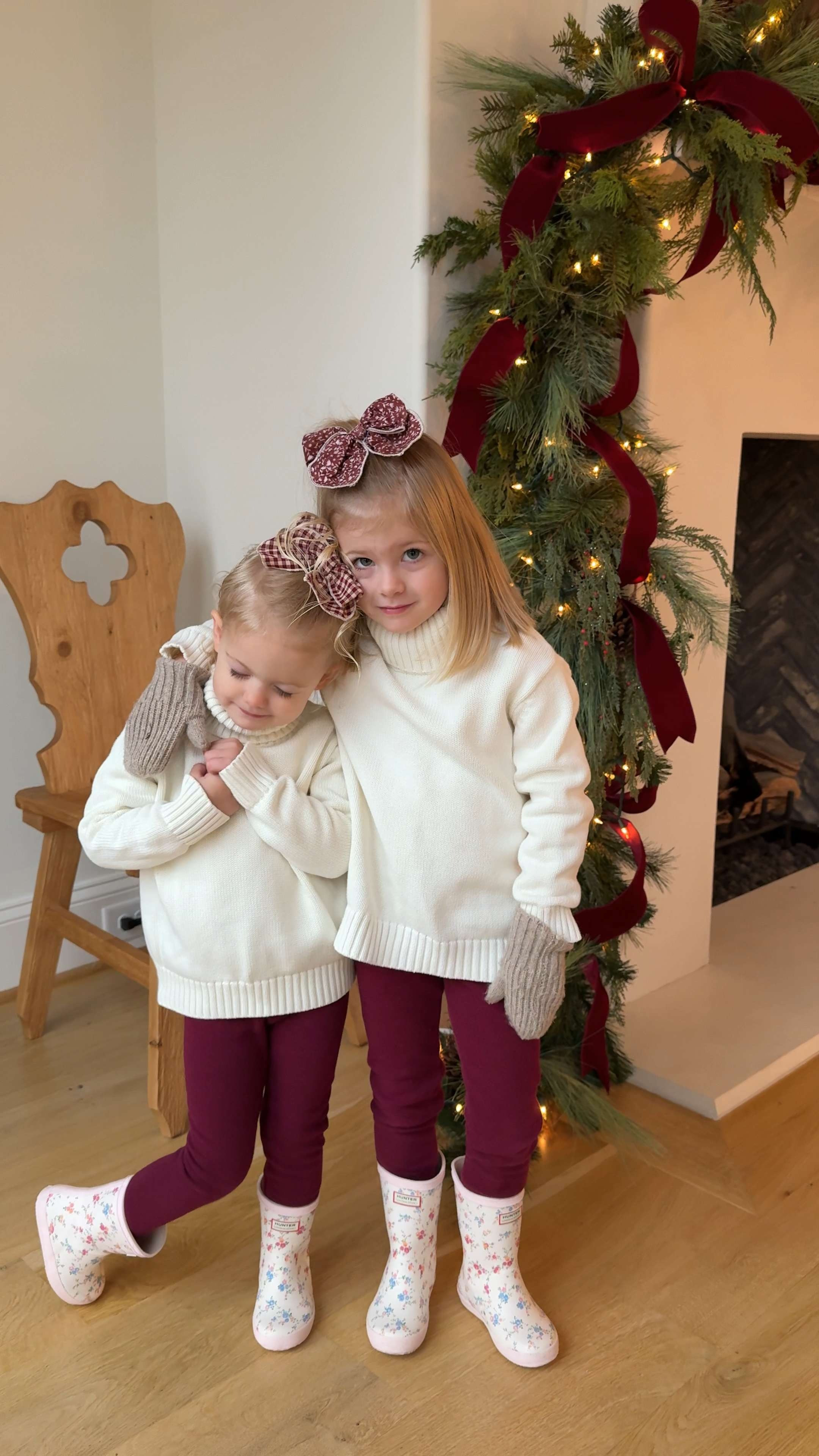The girls were hoping for a snow day and dressed for it just in case! 

little girls outfit, rain boots, little girls rain boot, kids sweater 

 #LTKHoliday #LTKBaby #LTKKids